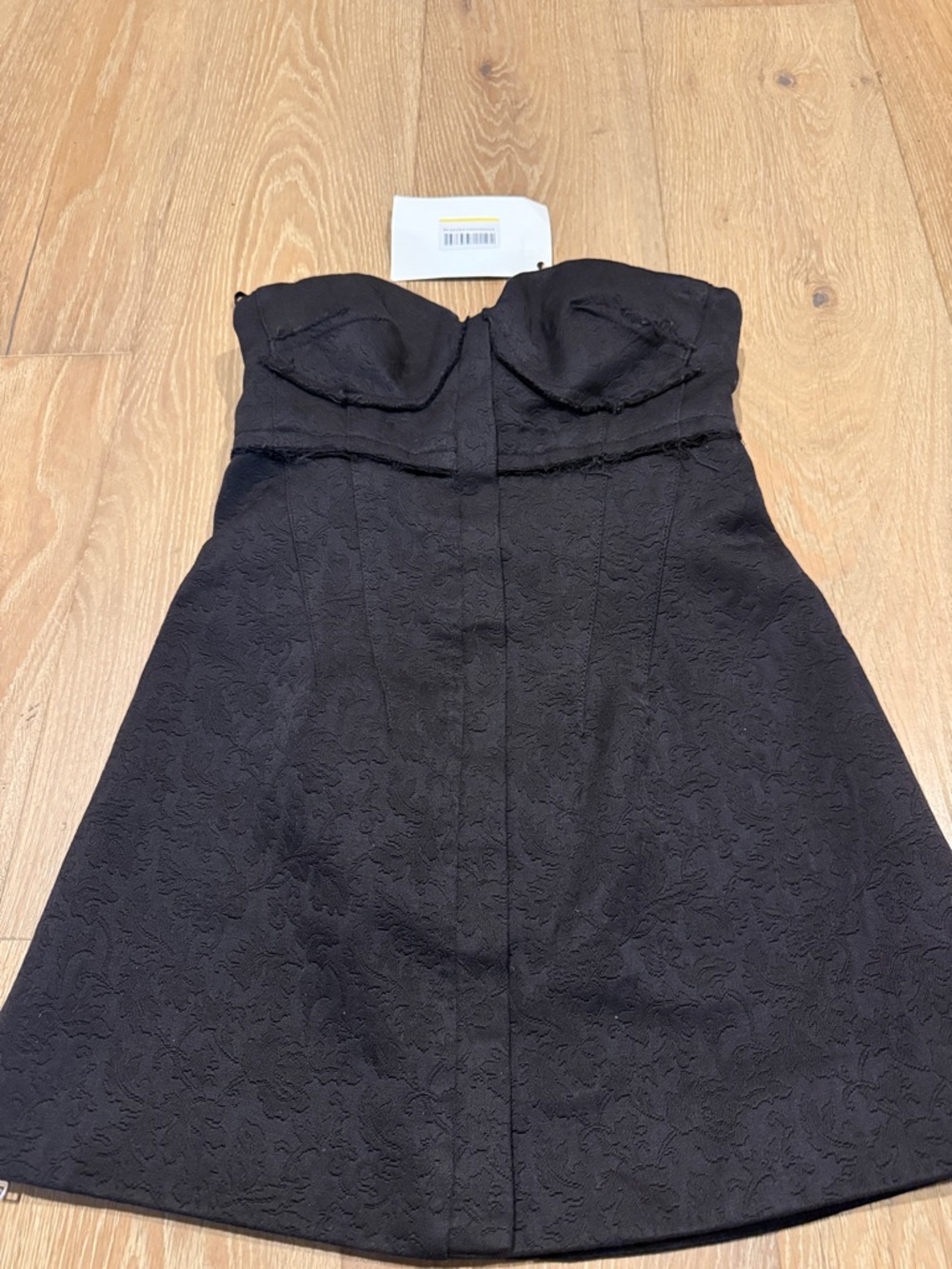 Proenza Schouler Black Jacquard Bustier Twill Tunic